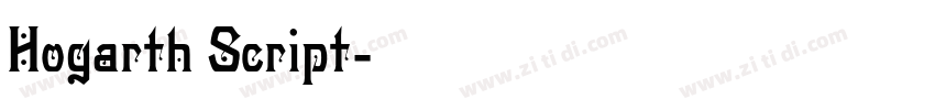 Hogarth Script字体转换